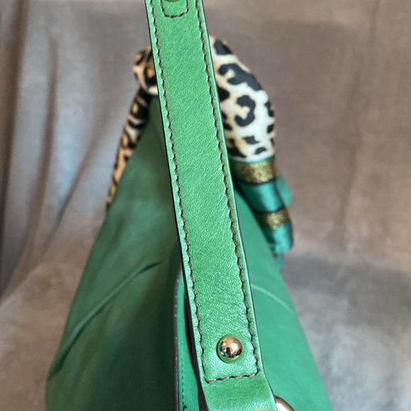 💚ETIENNE AIGNER💚Vintage Large Green Shoulder Bag/Scarf Included/EUC - Picture 11 of 13